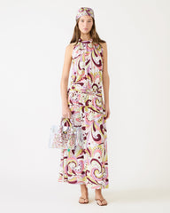 GALA DRESS PETAL PAISLEY