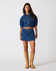 DELILAH SKORT BLUE DEPTHS
