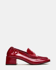 ESTEE RED CRINKLE PATENT