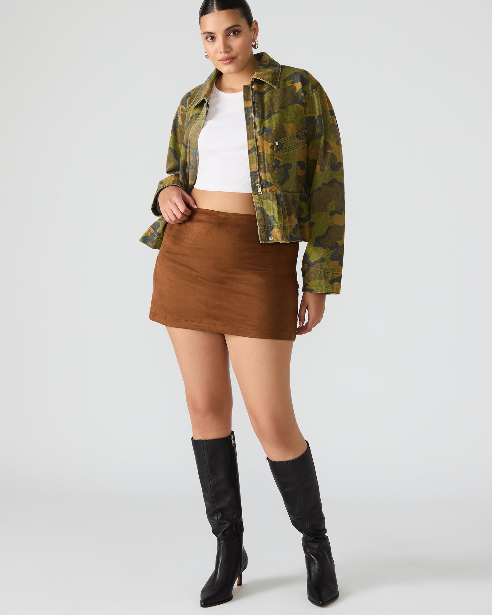CINDI SKORT CHICORY COFFEE