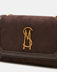LARISA WOVEN BAG CHOCOLATE