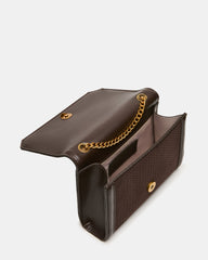 LARISA WOVEN BAG CHOCOLATE